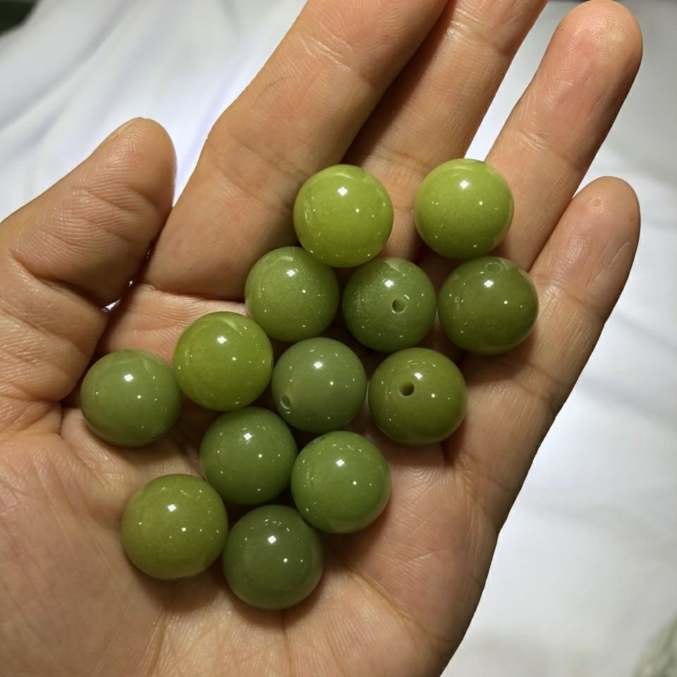 夜明珠天然天然夜光原石夜明珠晚上会发光的宝石diy夜光散珠子可穿