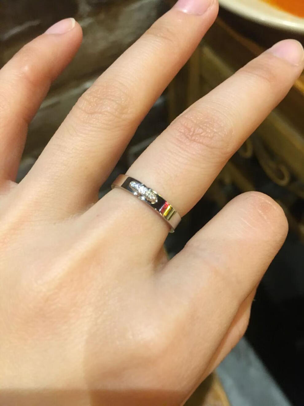 尚美对戒 chaumet 尚美 缘系一生 18k玫瑰金 白金镶钻 情侣 对戒 男女