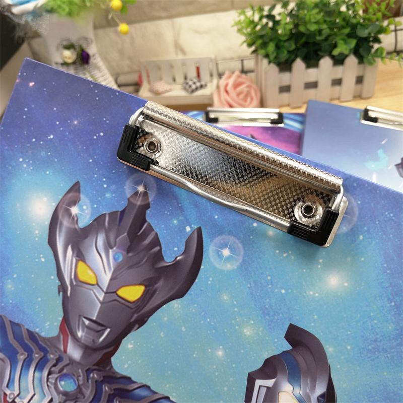 旁洛王者奥特曼板夹a4文件夹学生垫板书写夹板单层大板夹试卷夹三用夹