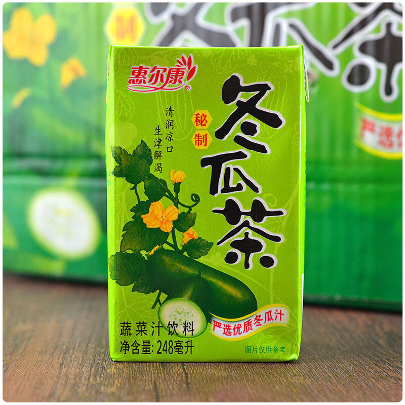 整箱24盒248ml惠爾康冬瓜茶菊花茶杭白菊飲料夏季紙盒裝飲品冬瓜茶6