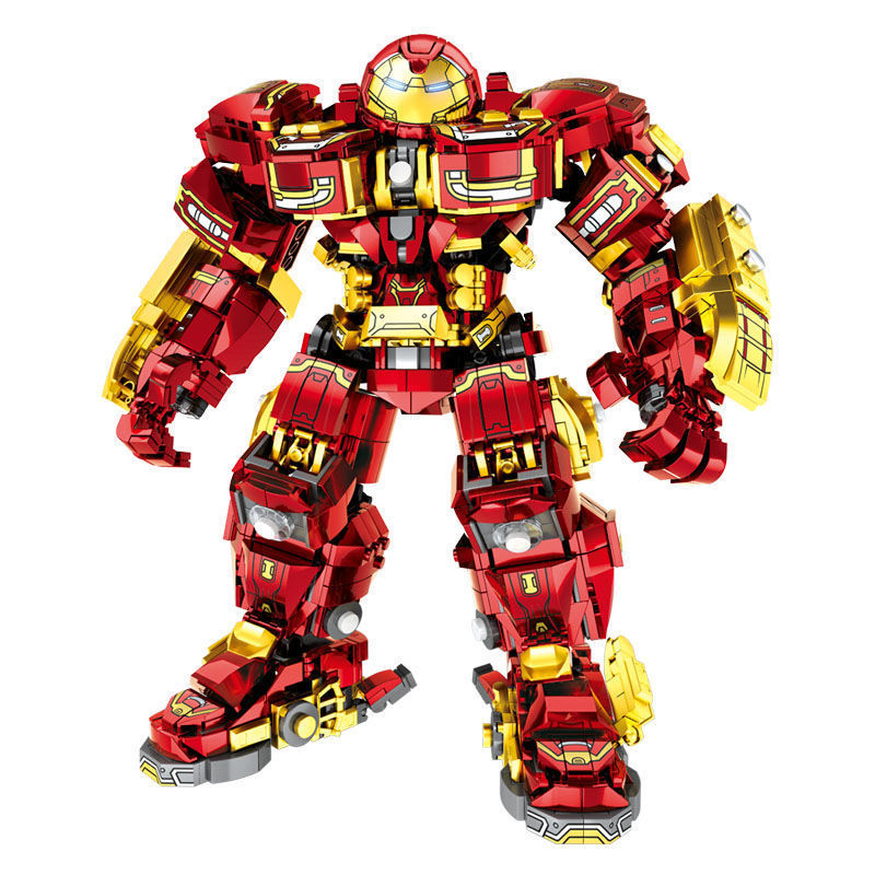 乐高lego兼容钢铁侠反浩克机甲儿童男孩子高难度大型拼装机器人积木