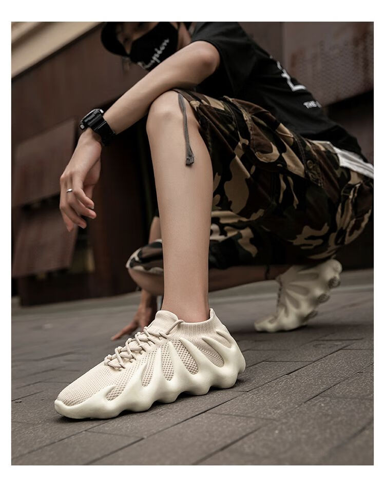 女士椰子鞋女椰子男女饺子鞋2022春季透气老爹鞋八爪鱼情侣运动鞋smvp