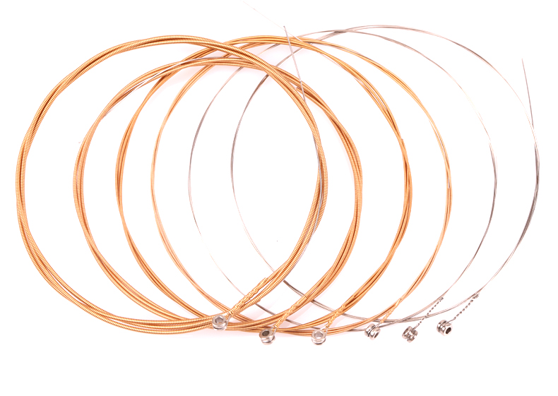 民谣木吉他弦aw432磷铜钢丝吉它琴弦套装6根一套送1弦音乐学生乐器送