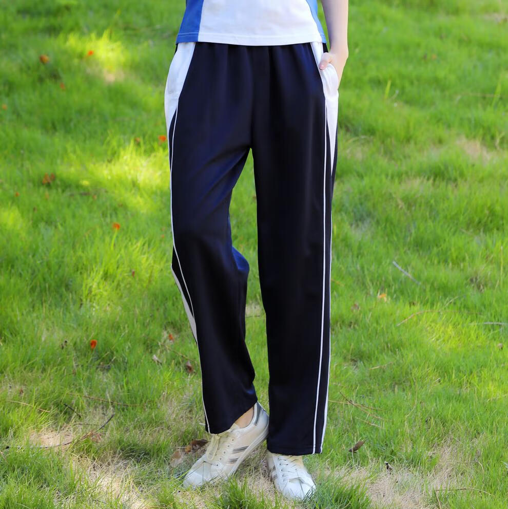 深圳校服长裤夏装初中高中学生校裤男女运动春秋夏季薄长裤子中学生