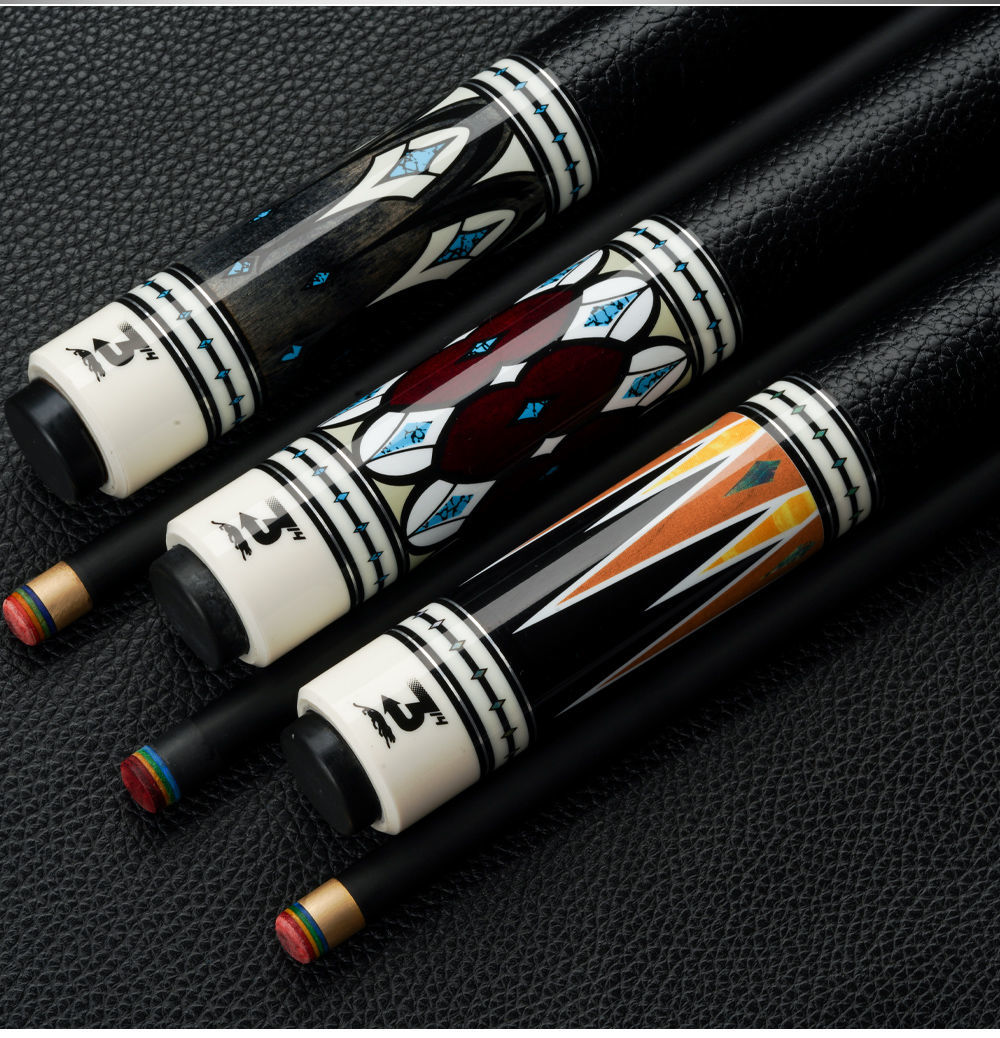 永恒台球杆大头黑科技球杆台球球杆中头黑八九球斯诺克小头 永恒-01