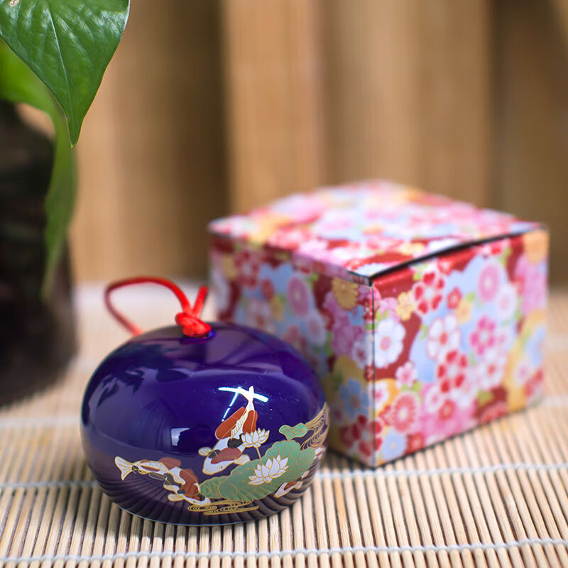 创意日式樱花陶瓷风铃挂饰卧室可爱女生圣诞生日礼物铃铛挂件门饰