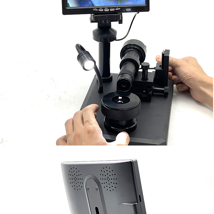 高清鉴定看钻石腰码钻石放大镜看腰码高清电子腰码镜检测专用显微镜