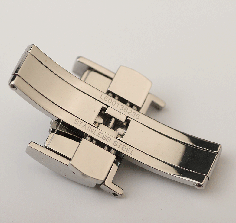 适用于浪琴名匠皮带蝴蝶扣月相表扣l2l4男女皮带双按皮带浪琴表扣浪琴