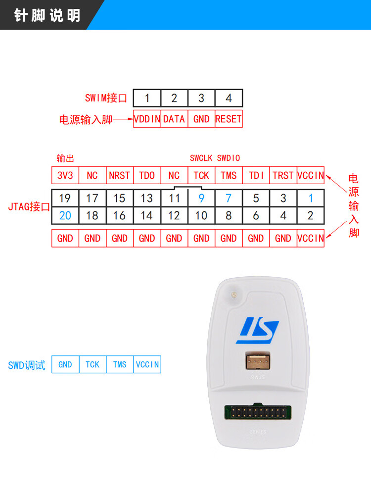 stlink引脚图图片