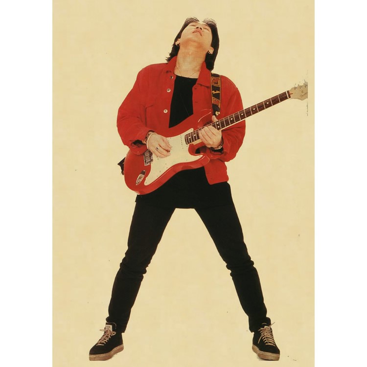 黄家驹海报 牛皮纸复古画 beyond 寝室宿舍贴画 怀旧 画报羡瑜 姜黄色