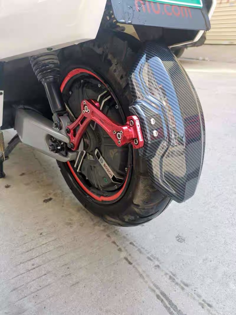 适用于n1s直上后挡泥板电动车电摩通用ub改装炭纤维后挡泥板小牛n系列