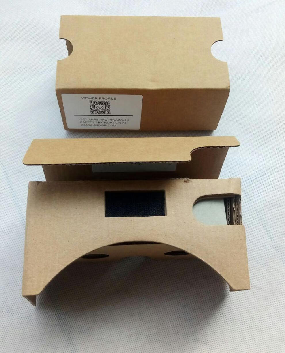 google cardboard谷歌纸盒3d眼镜cardboard2代手机vr虚拟现实眼镜 乳