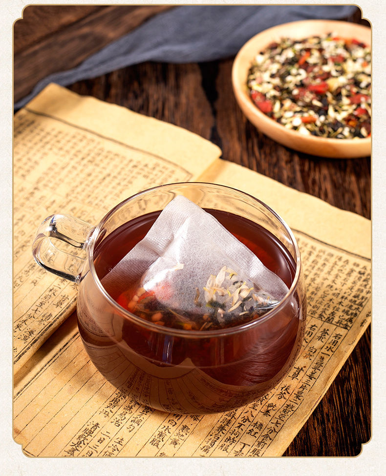 北京同仁堂原料酸枣仁安舒茶失眠好眠茶百合茶桑葚茯苓莲子蒲公英菊花