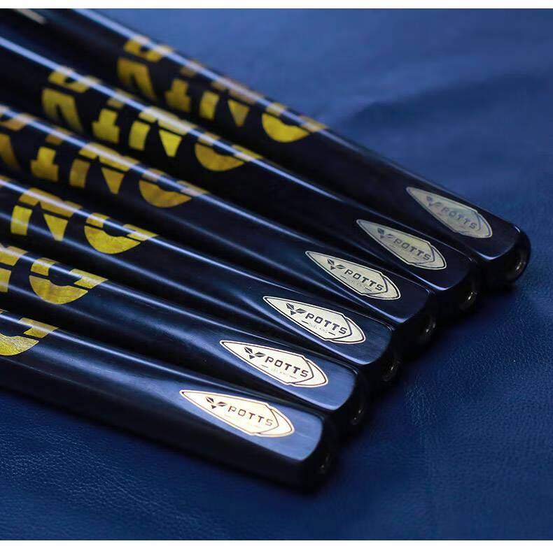 台球杆波茨杆小头中八桌球杆黑8大头中式黑八中头决金通杆115mm决金版