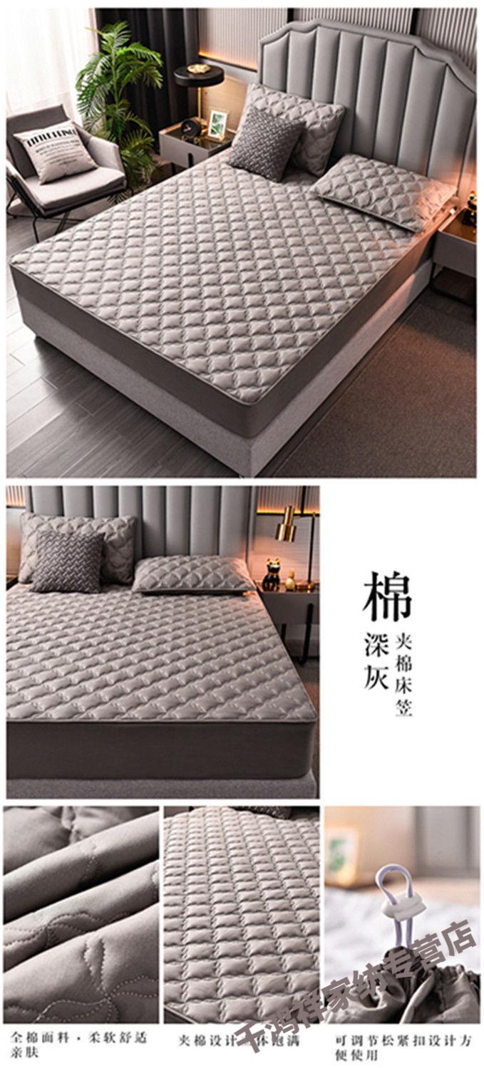 床垫套子纯棉夹棉床笠单件全棉床罩席梦思保护套防滑床垫套宿舍可定制