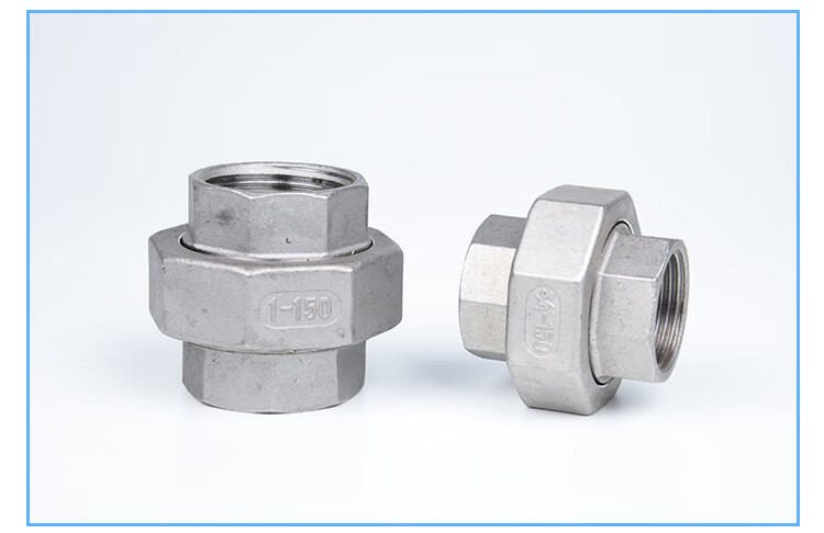 304不锈钢活接头内丝活接内螺纹油任油拧活节活络接接头4分6分1寸 dn