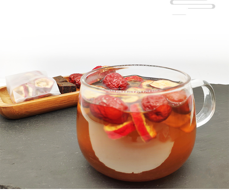 山楂红枣红糖茶黑糖块气血茶