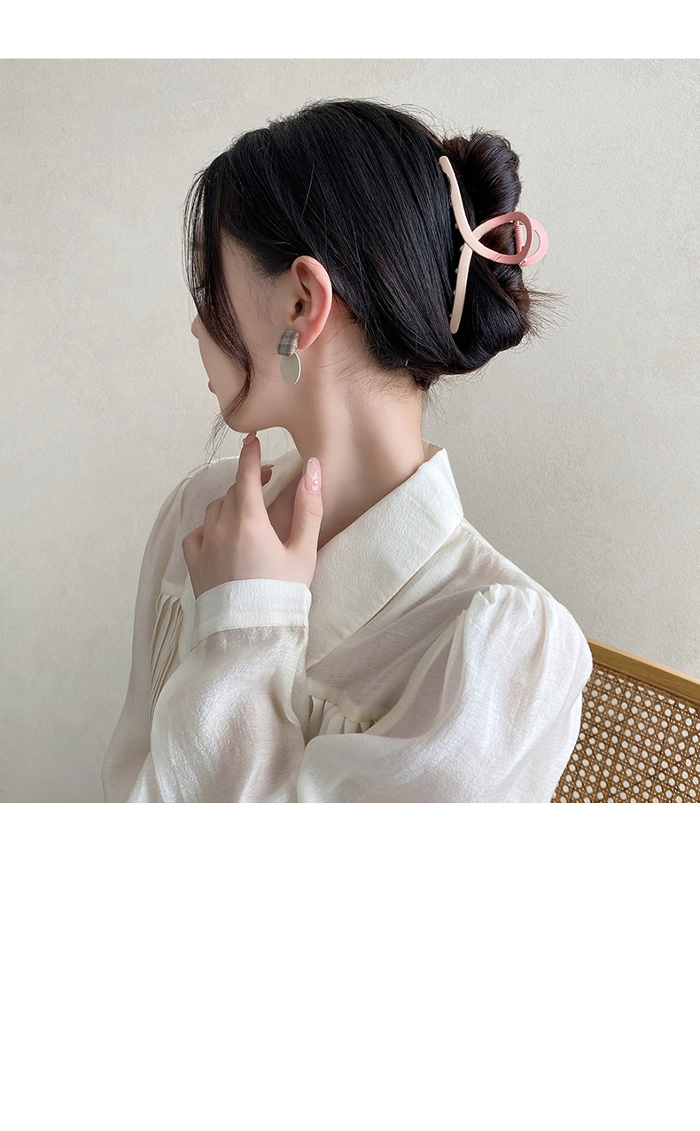 吾亲奈渐变色鲨鱼夹ins风抓夹大号发量多发夹女后脑勺夹子头饰女金属