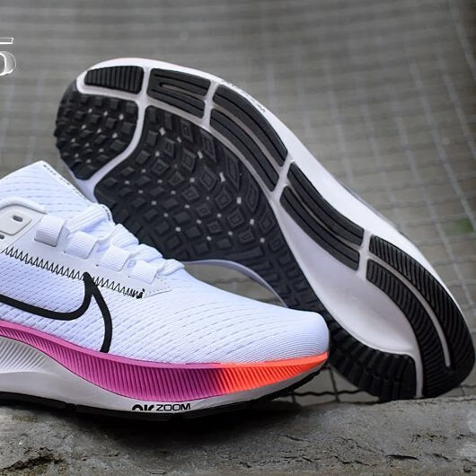 飞马37air 登月37代系列内置减震轻便透气网面缓震跑步鞋 37代白泼墨