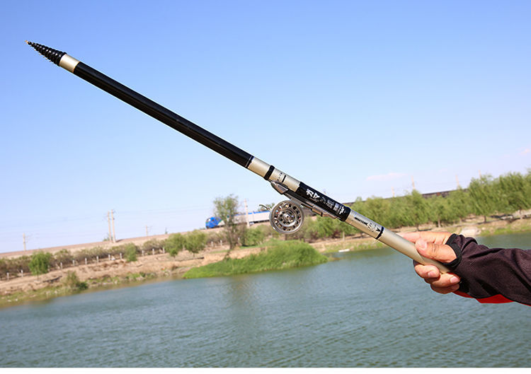 伽马鲤三定位不剪线28调前打竿钓鱼竿手竿超轻超硬碳素矶钓竿 9米三