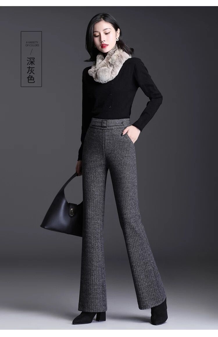 休闲长裤女 杏色【加绒加厚】 4xl【图片 价格 品牌 报价】-京东