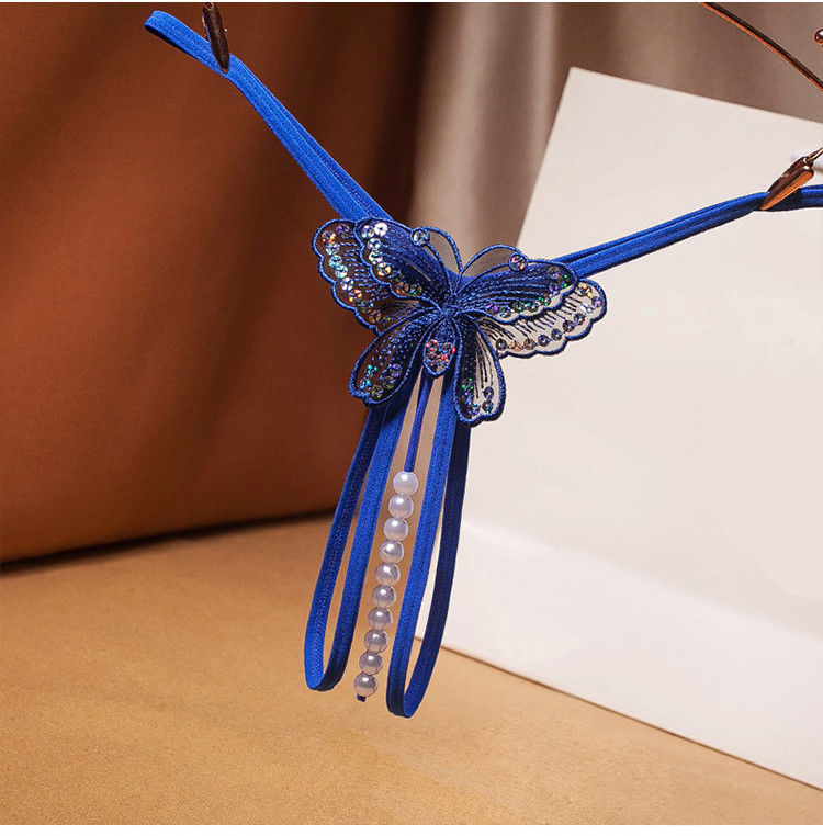 姿秀可内裤大珠内裤珠子珍珠串珠按红色调节码180斤内