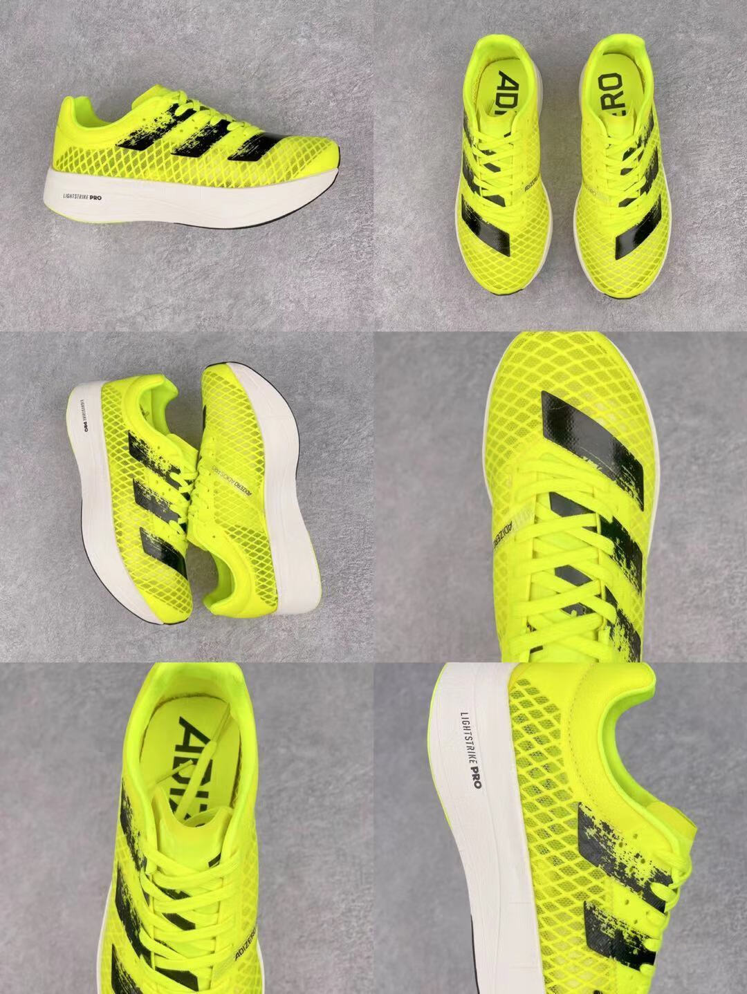 纯原adizero adios pro 五指碳板跑鞋马拉松竞速田径超轻跑步鞋 粉红