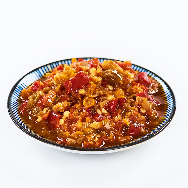 老兵保良三色剁椒湖南特产农家自制剁辣椒酱特辣下饭菜蒜蓉香辣酱三色