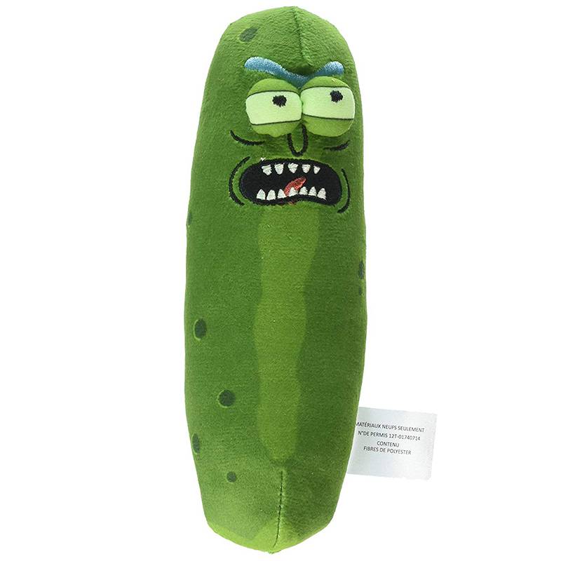 瑞克和莫蒂 rick and morty瑞克与和莫蒂周边腌酸黄瓜毛绒玩具玩偶