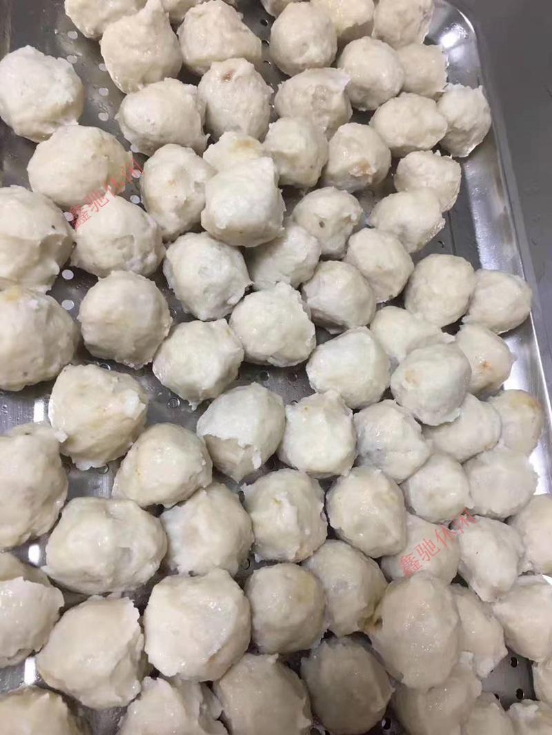 福州特产连江黄岐实心马鲛鱼丸包心鳗鱼丸鱼肉非鱼糜500g 浅灰色