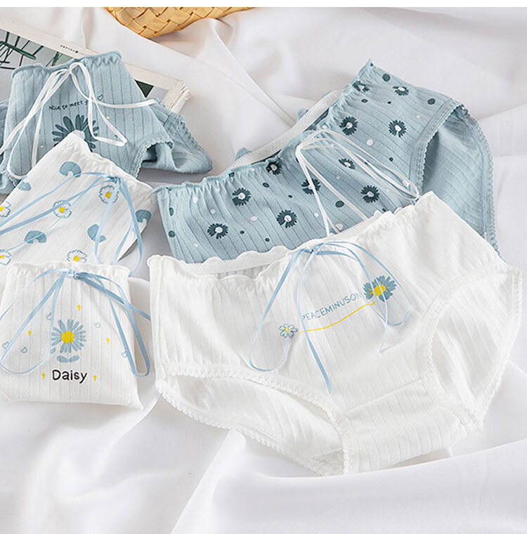 女童内裤纯棉中大童三角裤头小女孩10学生少女18岁儿童短裤不夹pp