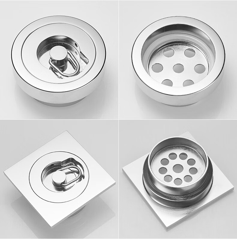 全铜浴缸地漏游泳池水池塞子鱼池下水器排水圆形防头发地漏塞堵头好