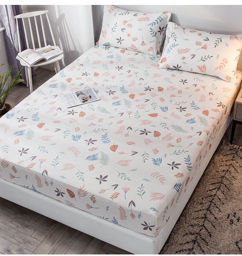 全棉床笠单件床罩床垫床单床套席梦思保护2021年新款四季通用春田花花