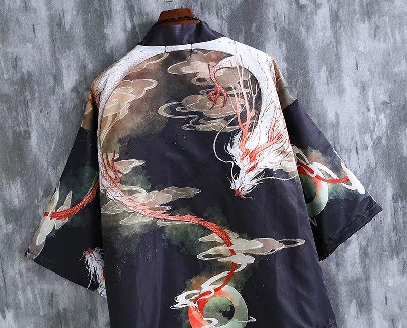 男装 衬衫 轩莱雅(xuanlaiya) 【新品】轩莱雅 夏季薄款复古浮世绘
