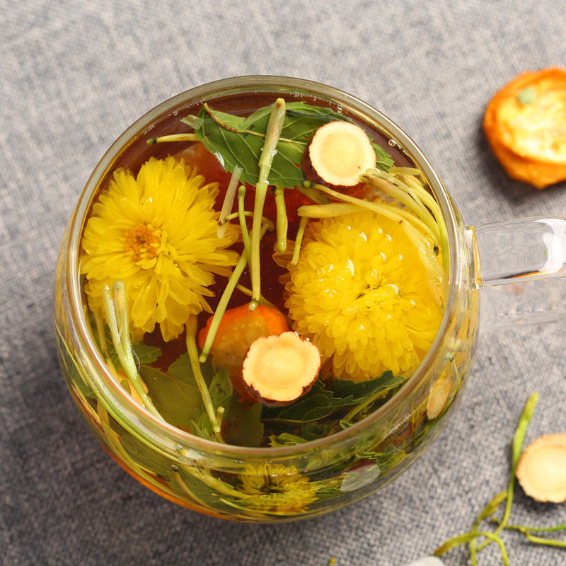 胖大海金银花茶调理上火茶嗓子痛清凉茶金橘干胖大海菊花茶 胖大海