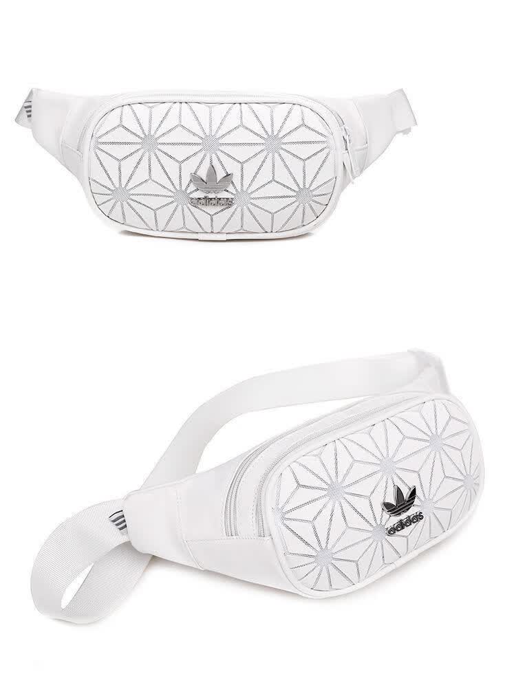 阿迪达斯 (adidas)旗舰官方款斜挎包3d菱形包休闲菱形格子时尚单肩包