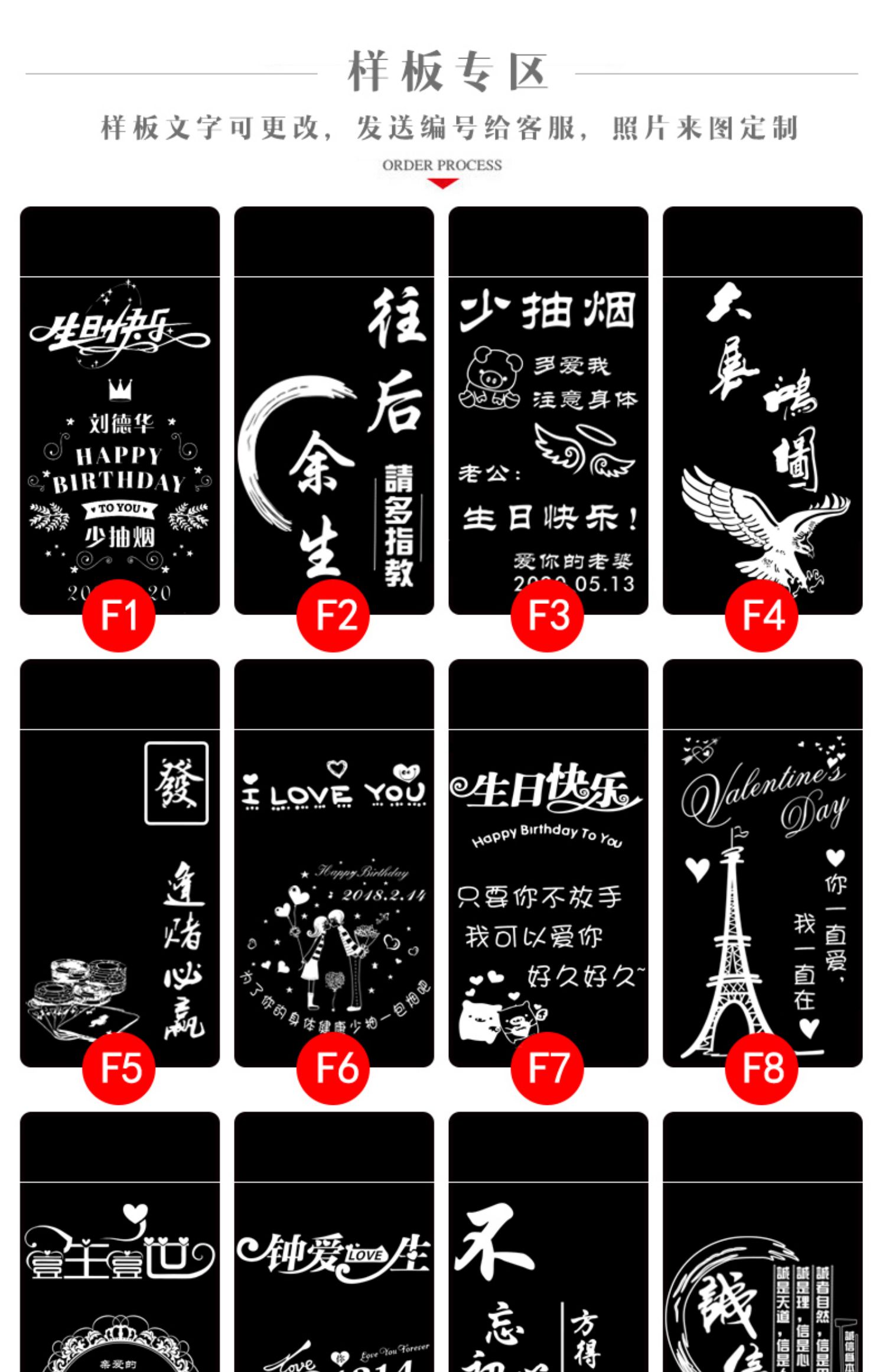 高档充电防风男士打火机定制创意个性潮送男友订做印字刻字老公f30