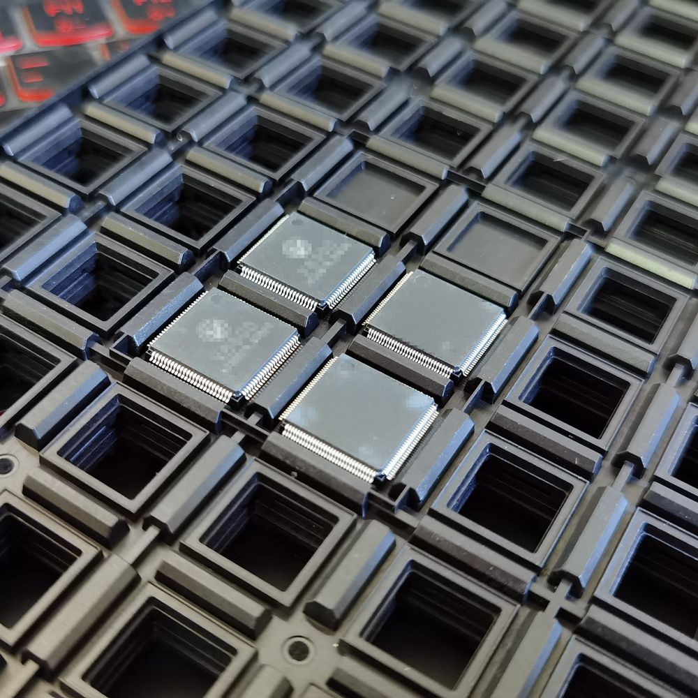 ic托盘周转塑料防静电电子元器件非吸塑tray耐温lqfp封装芯片解密 qfp