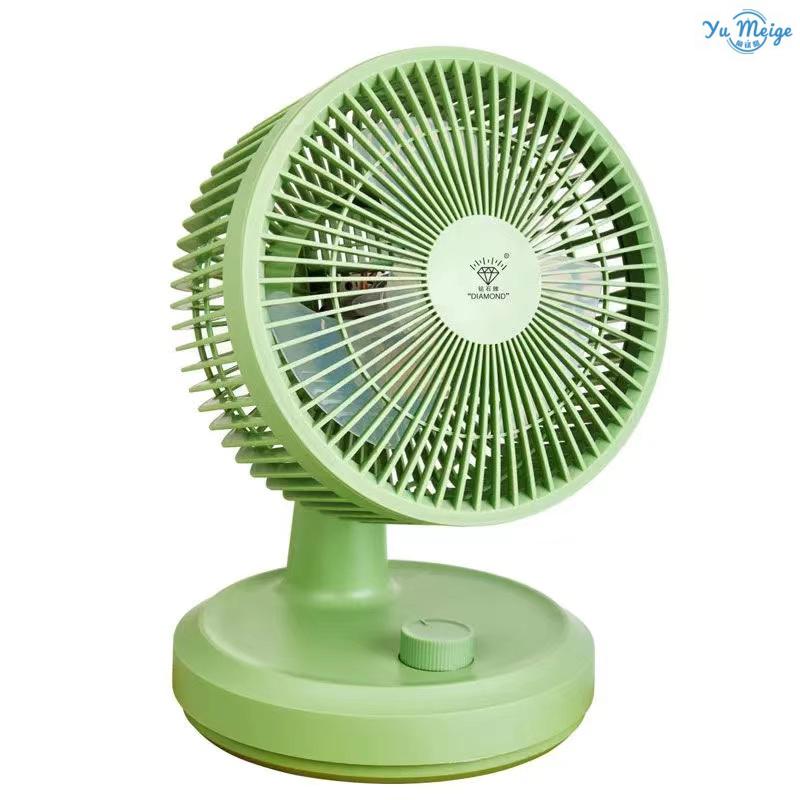 新款钻石牌家用立式落地扇小型强力电风扇学生宿舍大风力循环扇 8寸