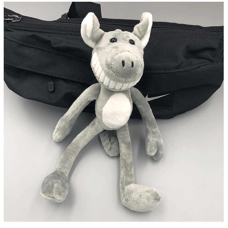 新品包包挂件长腿小猪书包挂件可爱猪猪钥匙扣毛绒公仔包包情侣玩偶