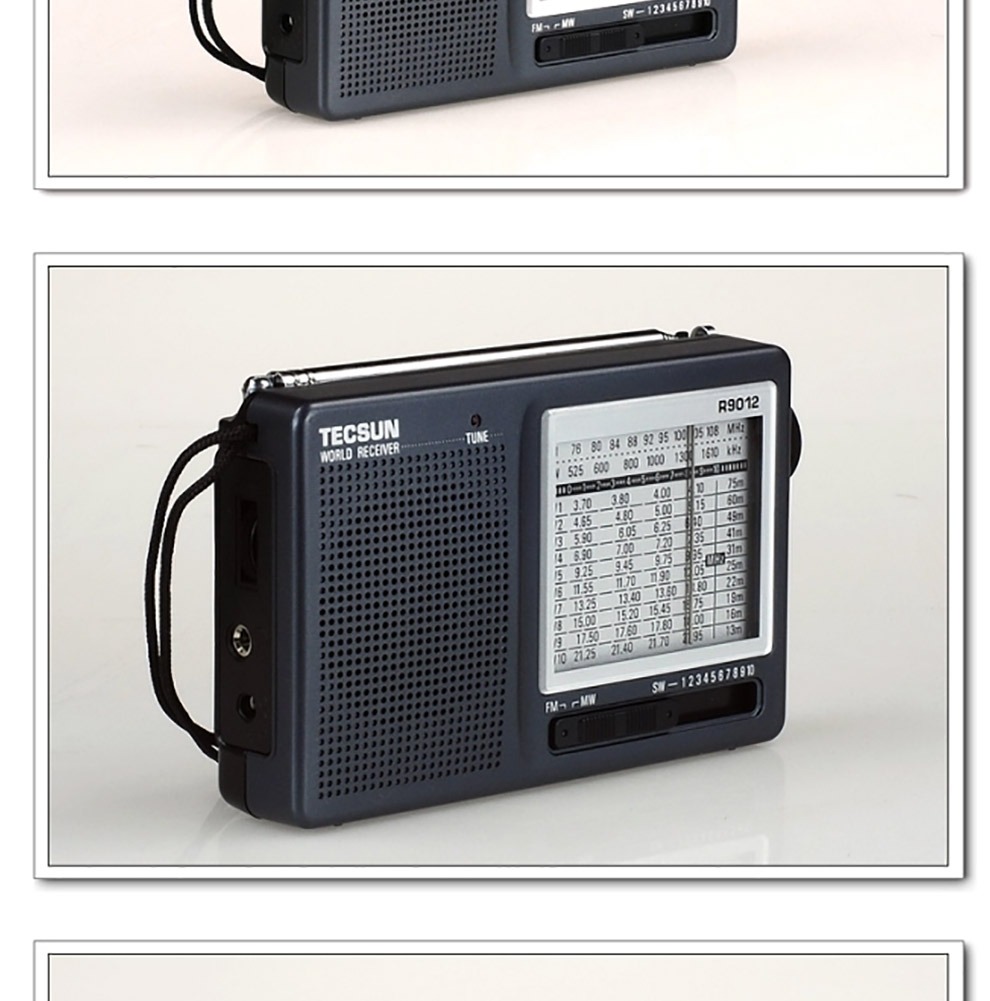 德生tecsun德生tecsunr9012便携式全波段高灵敏度半导体收音机12波段