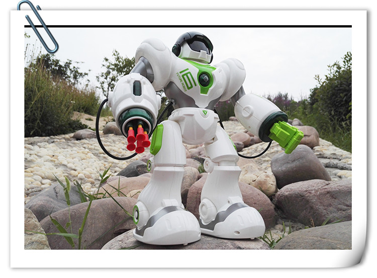 【儿童智能遥控机器人玩具 机械战警充电男礼