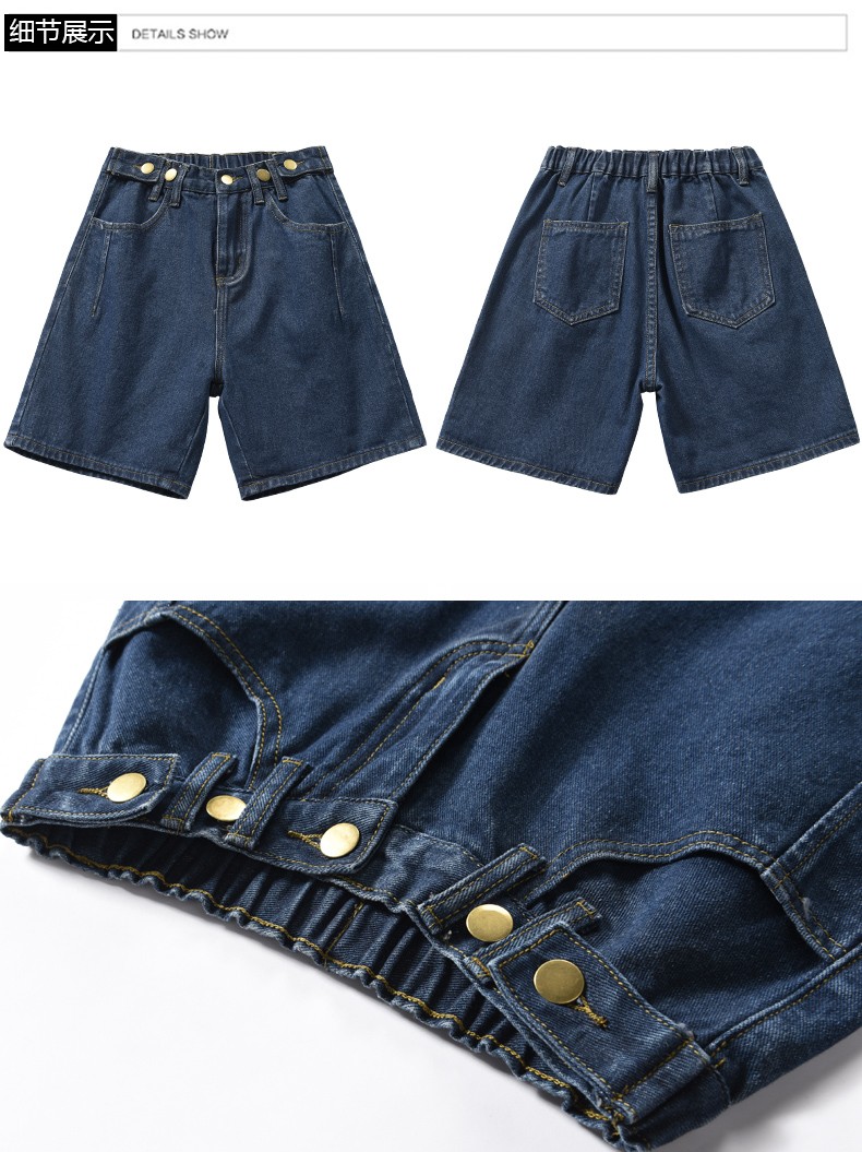 女夏季个性高腰2019新款韩版修身学生chic时尚百搭热裤显瘦卷边裤子