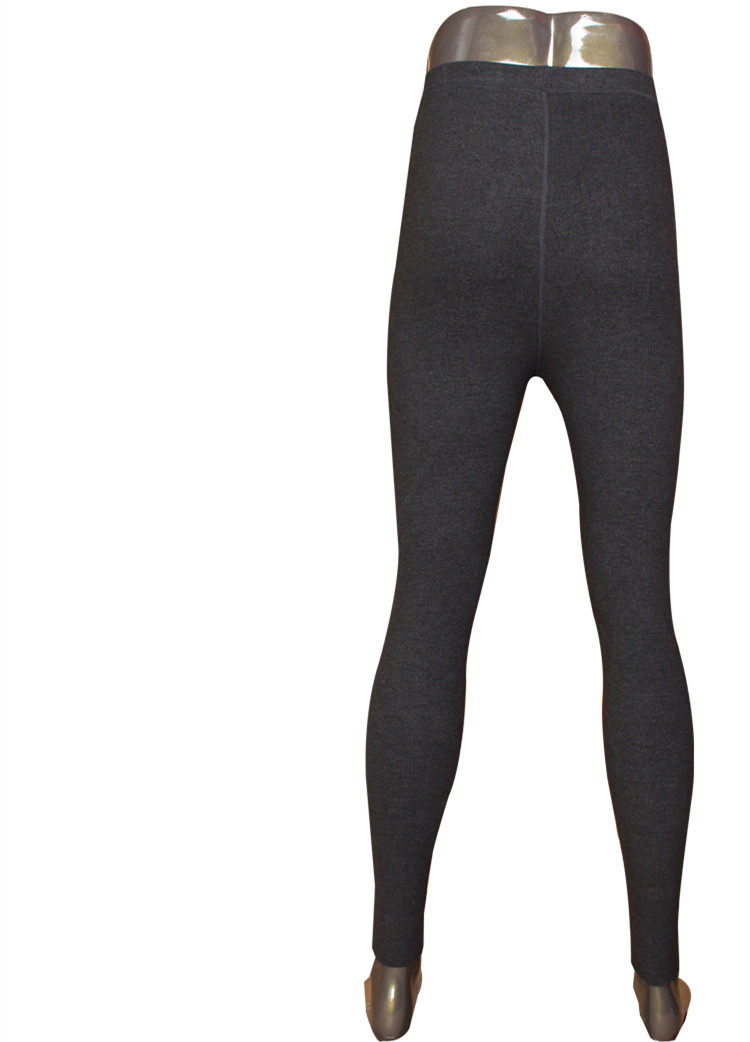 魏美人 乔盾保暖裤新款咖啡碳单层男士秋裤带护膝修身打底裤薄款线裤