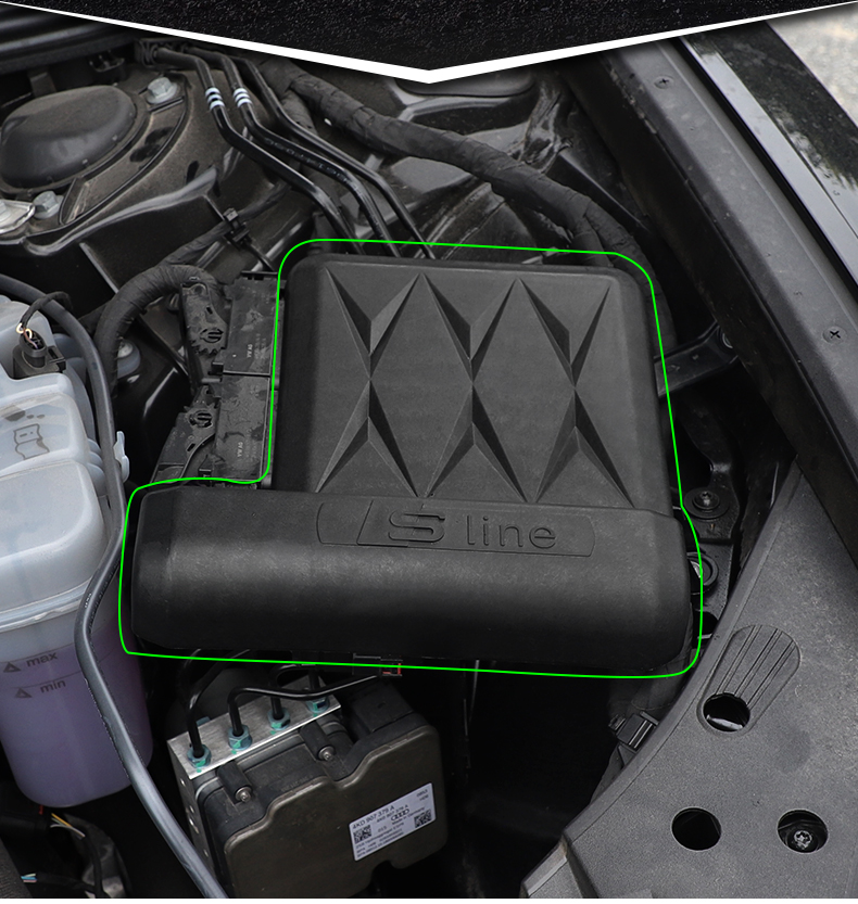 零尚19新款奥迪a6l/q5l/a4l改装发动机电脑保护罩挡板盖防护盖防尘罩