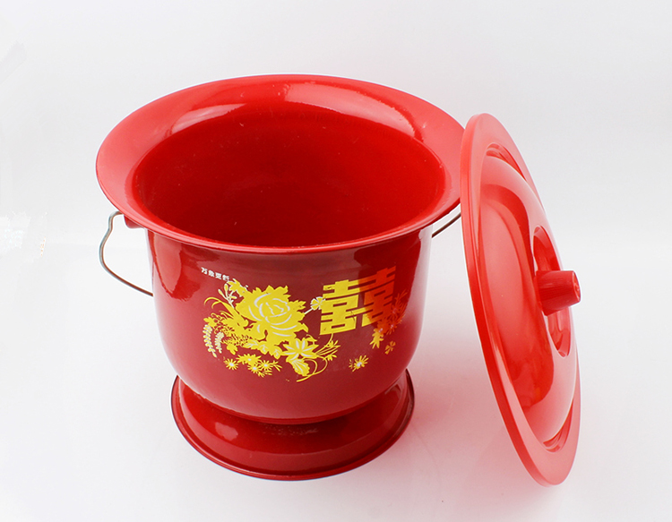 物有物语 痰盂成人 搪瓷材质高脚坐便桶成人马桶坐便器孕妇老人造型