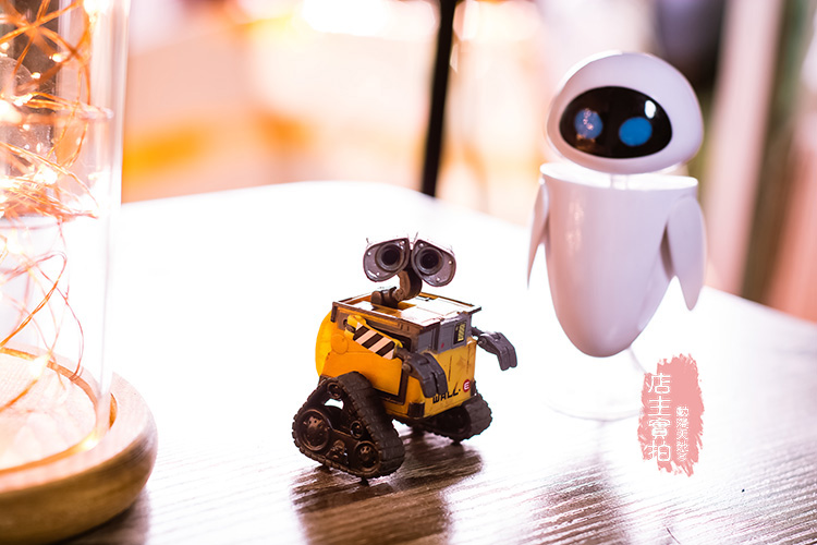 walle机器人总动员瓦力伊娃可动汽车载摆件手办玩具模型6cm瓦力电影做