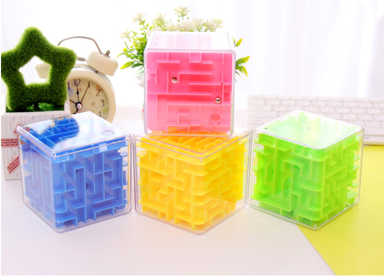 贝利雅 魔幻走珠魔方早教礼物幼儿园子游戏滚珠魔方迷宫球立体3d智力