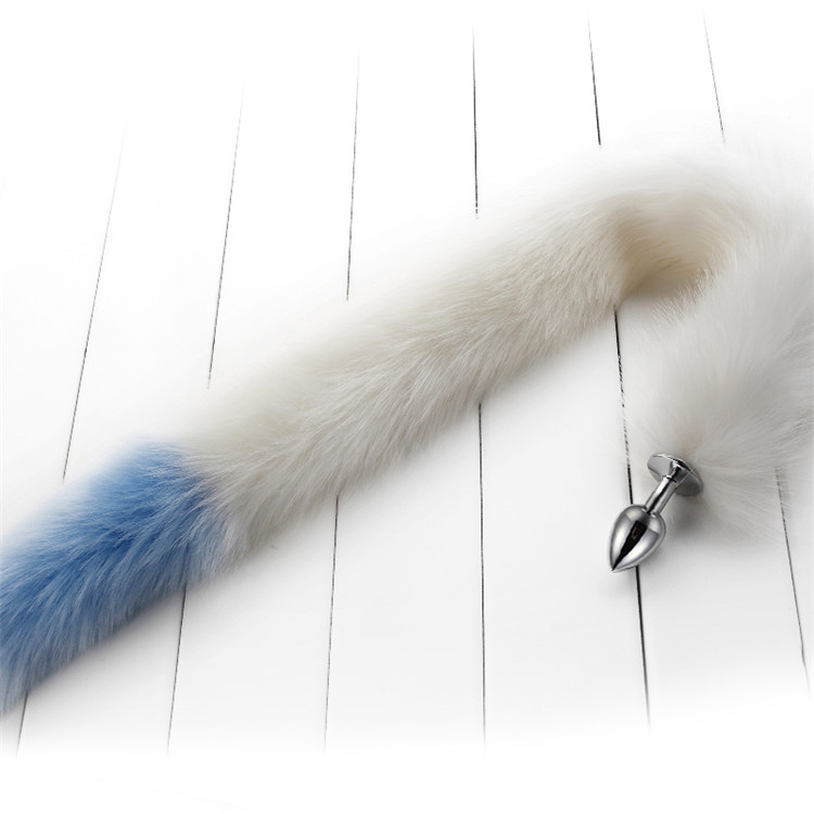 云曼长尾巴金属肛栓狗尾巴sm情趣后庭塞肛栓狐狸尾巴扩肛自慰另类玩具