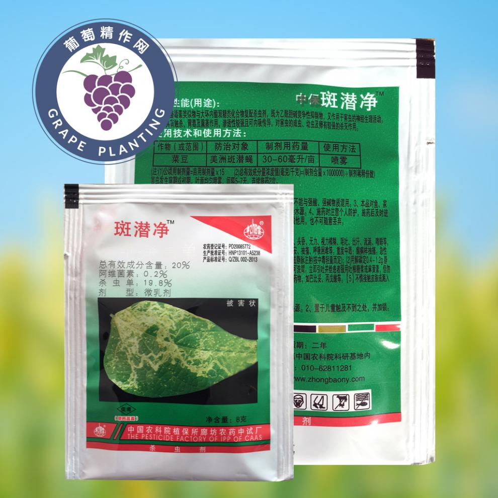 中保斑潜净 阿维菌素杀虫单斑潜蝇鬼画符潜叶蝇农药杀虫剂高效